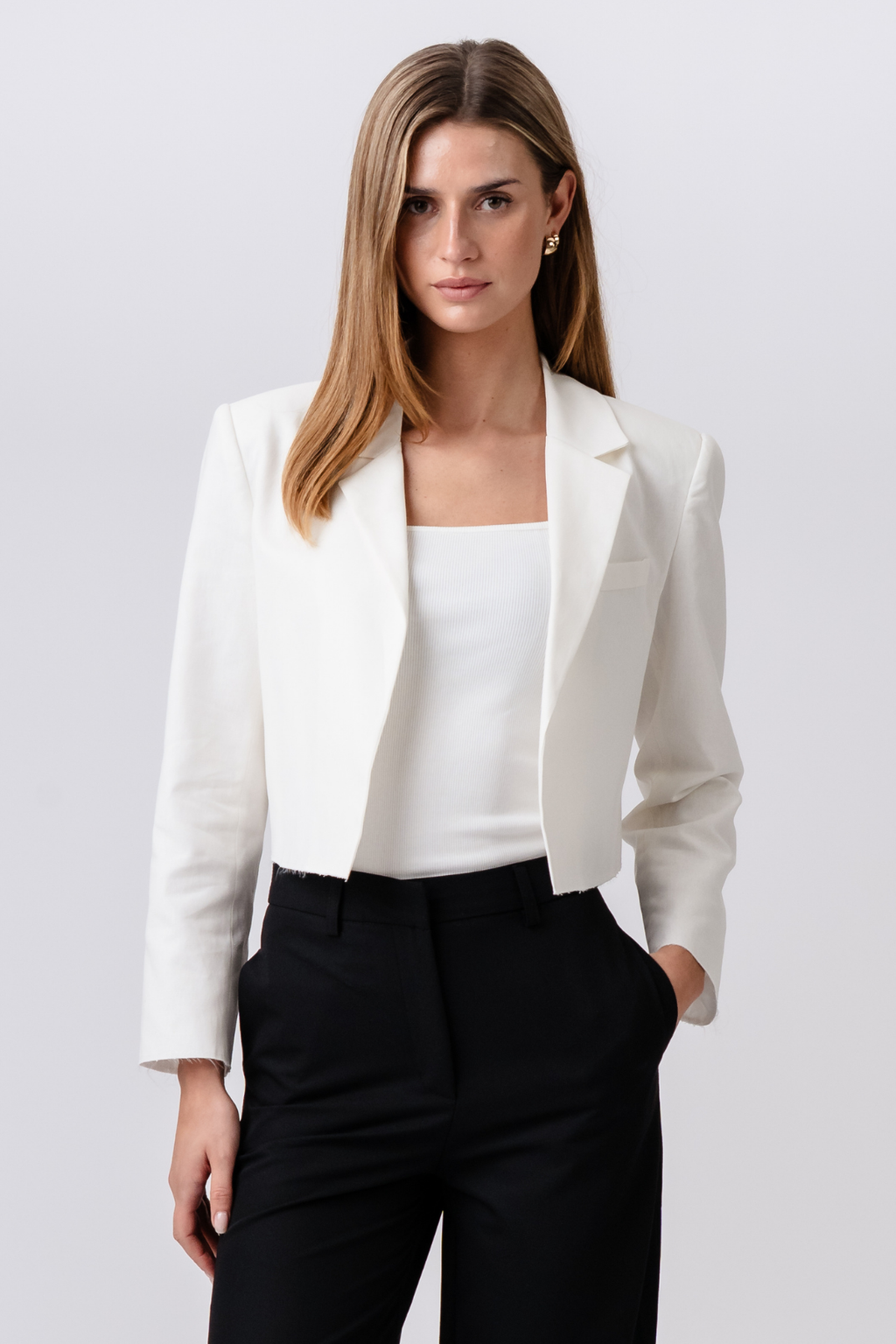 Kort Blazer - Hvid