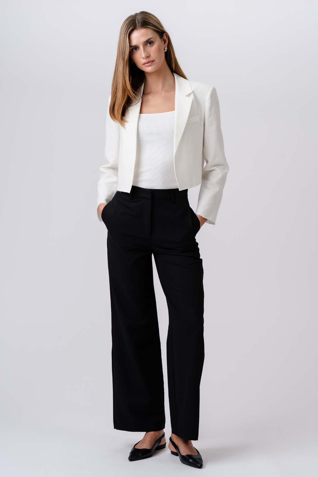 Kort Blazer - Hvid