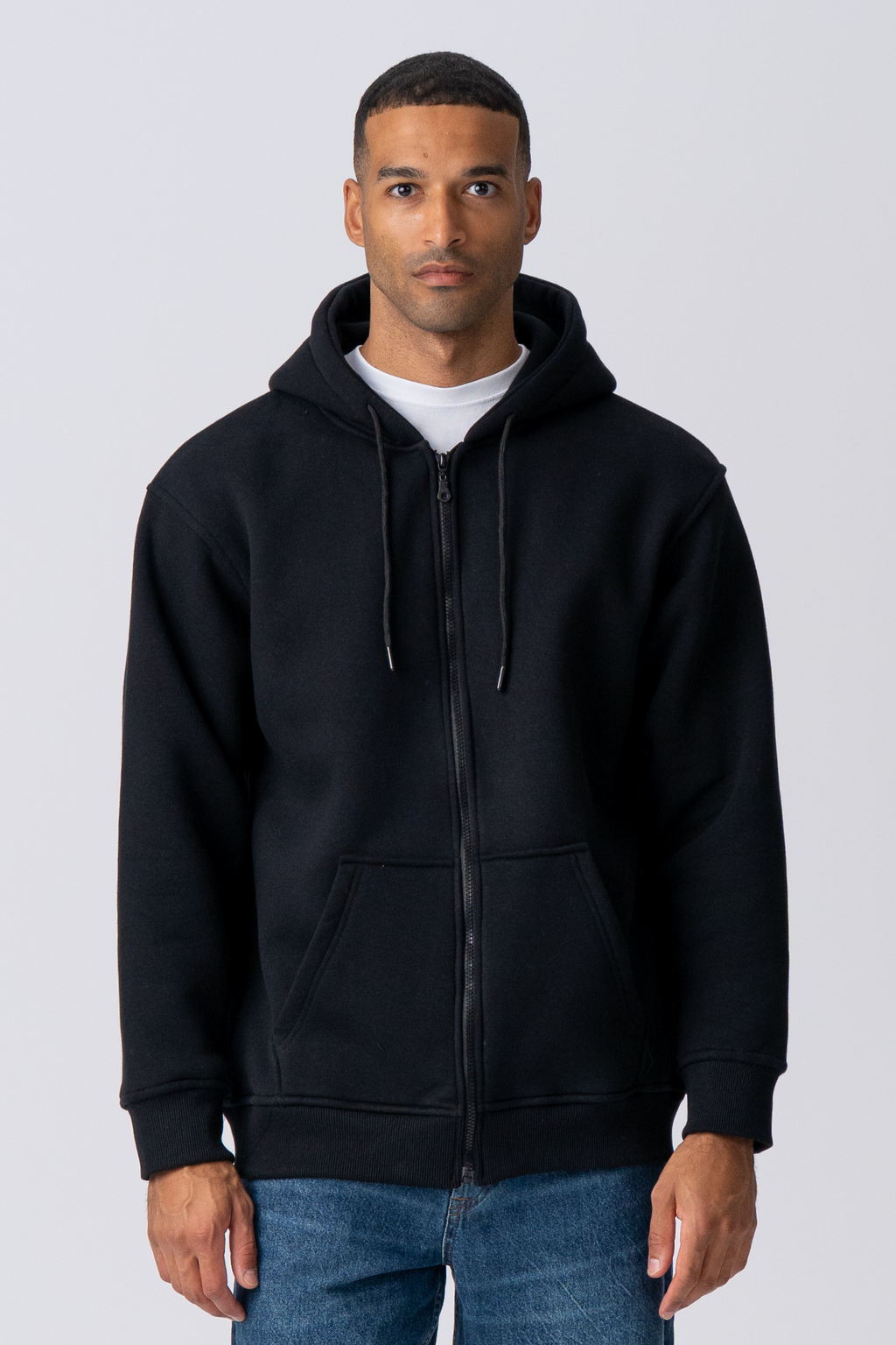 Relaxed Zip Hoodie - Sort