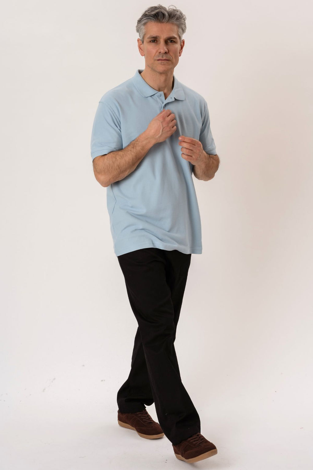 Basic Polo - Lyseblå