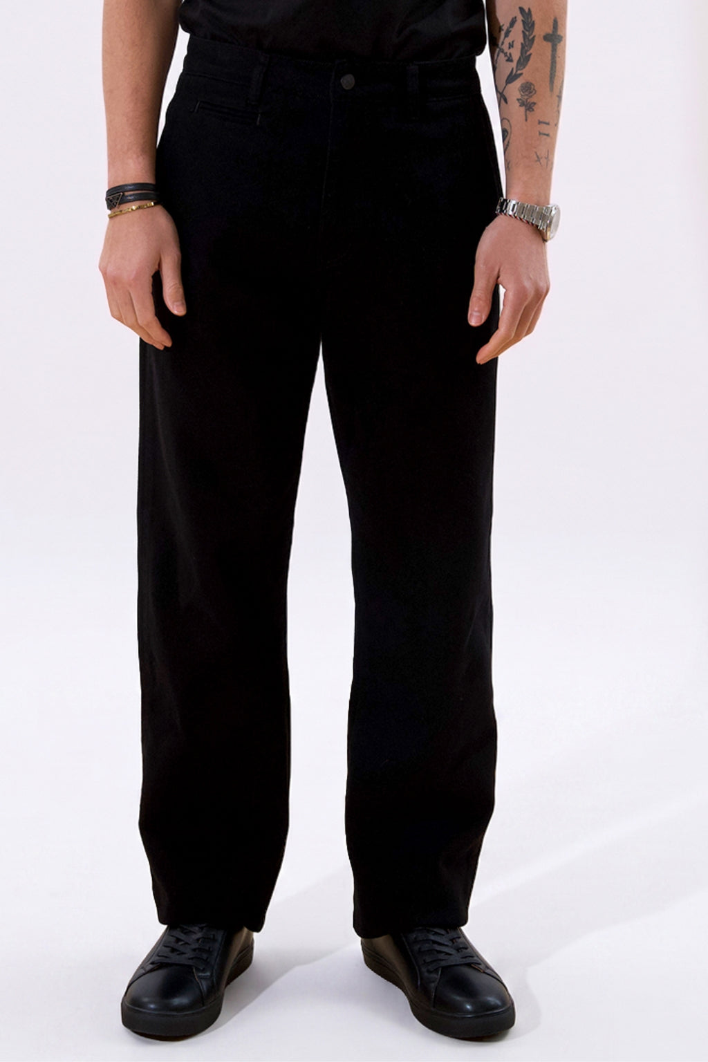 Straight Cotton Chino - Sort