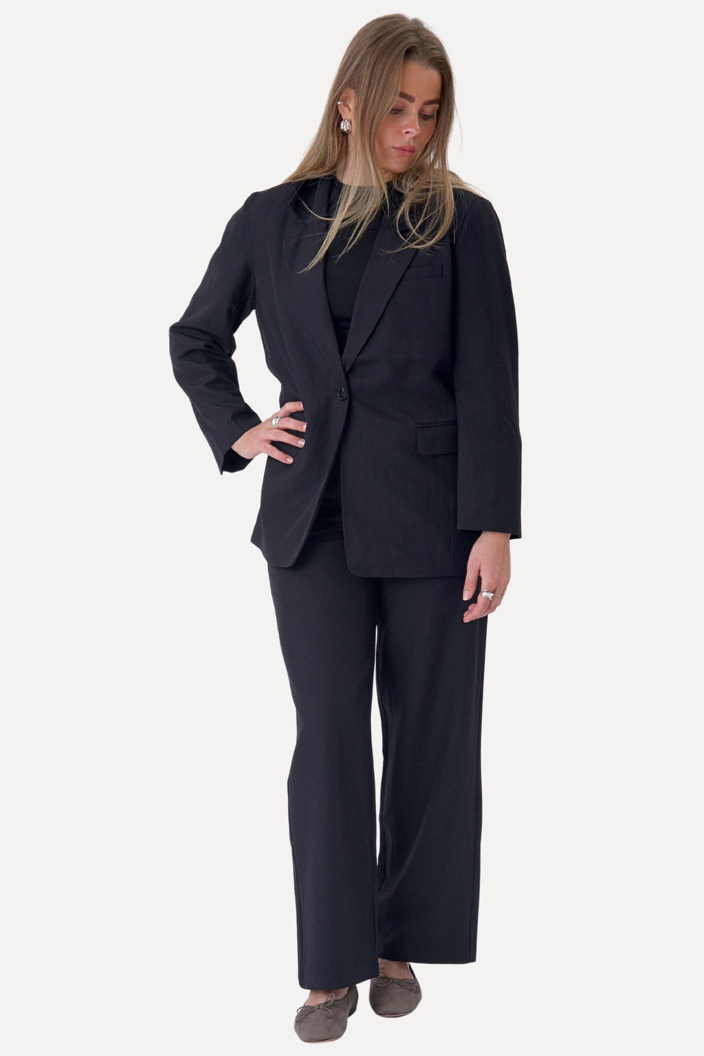 Oversized Blazer - Sort