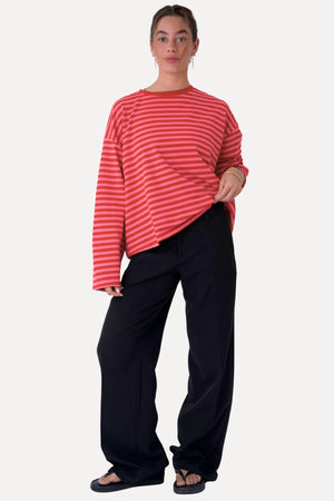 Cleo Bluse - Rød/Pink