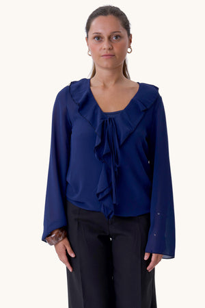 Alba Bluse - Navy