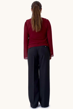 Alba Bluse - Burgundy