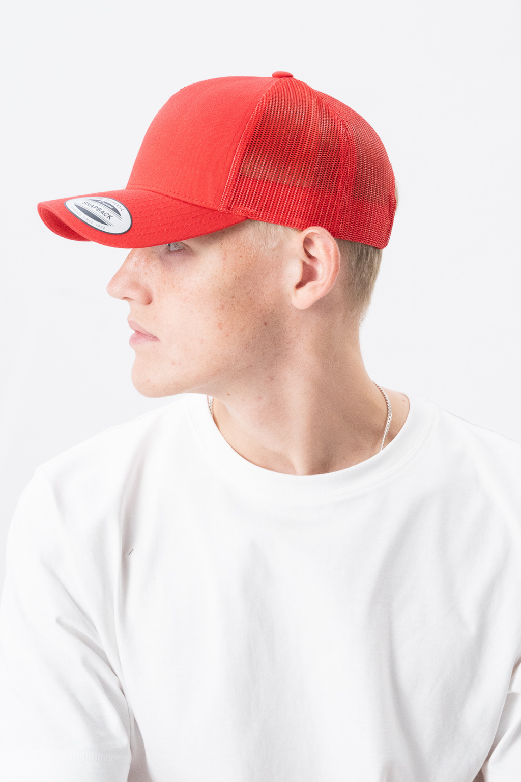 Retro Trucker Cap - Red