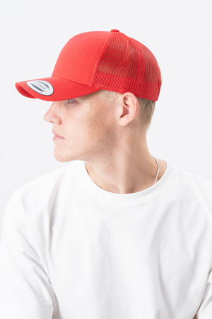 Retro Trucker Cap - Red