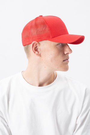 Retro Trucker Cap - Red