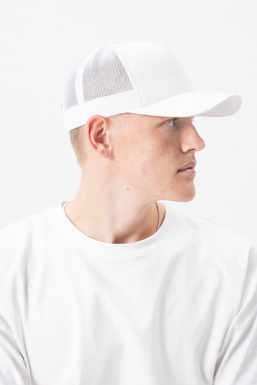 Retro Trucker Cap - White