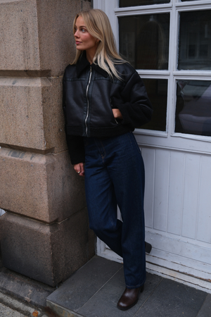 Daisy Shearling Jakke - Sort/Sort