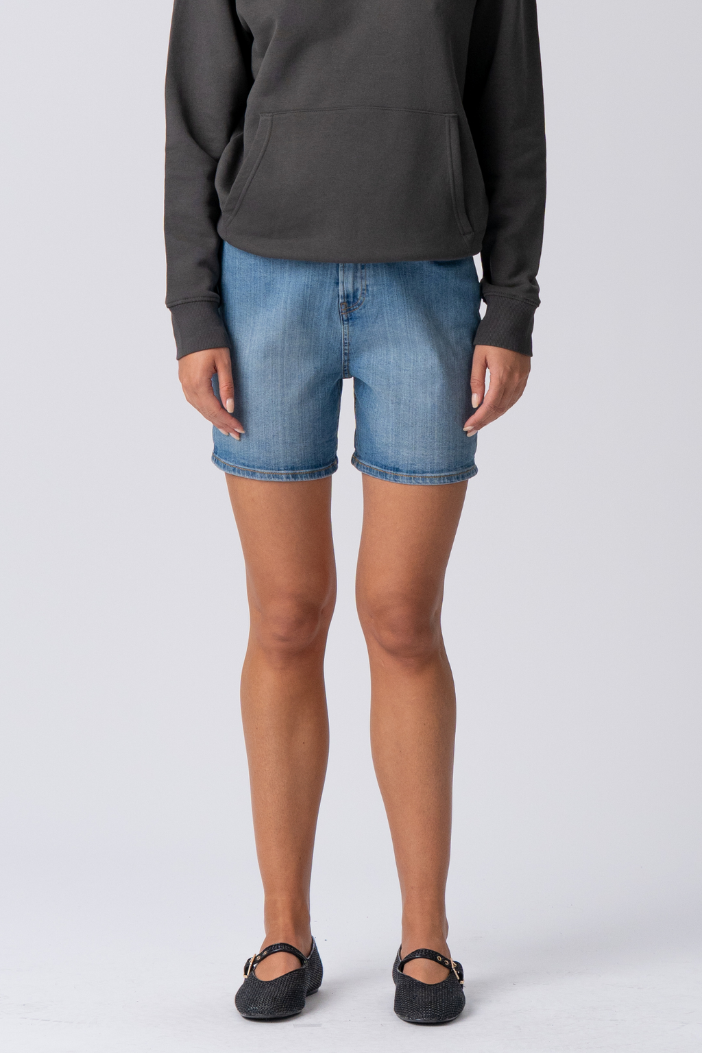 De Originale Performance Denim Shorts - Medium Blå Denim (Kvinde)