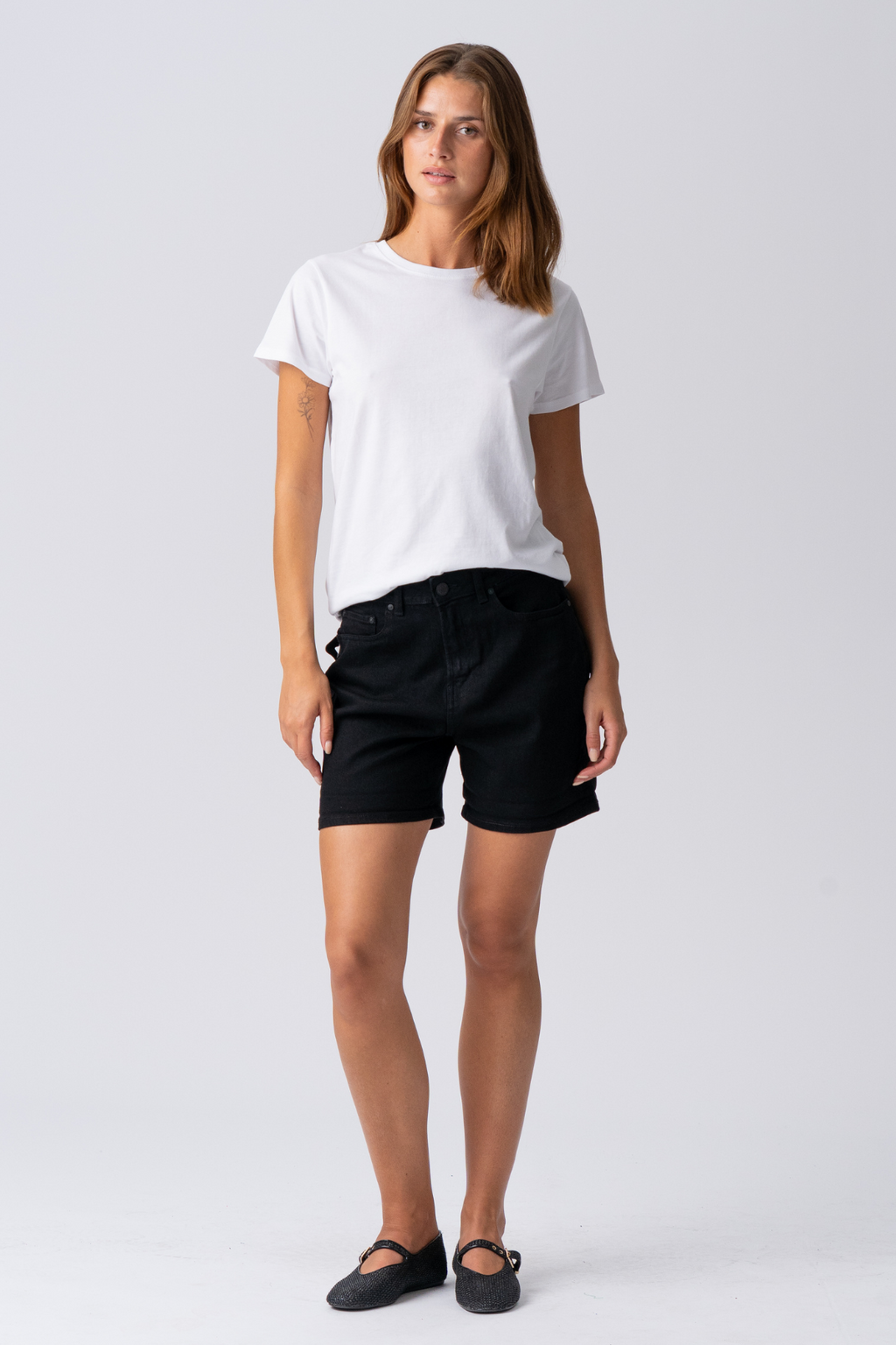 De Originale Performance Denim Shorts - Sort Denim (Kvinde)