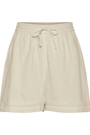 Astina High-Waisted Shorts - Silver Lining - TEESHOPPEN
