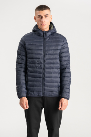 Hooded Let Puffer Jakke - Navy