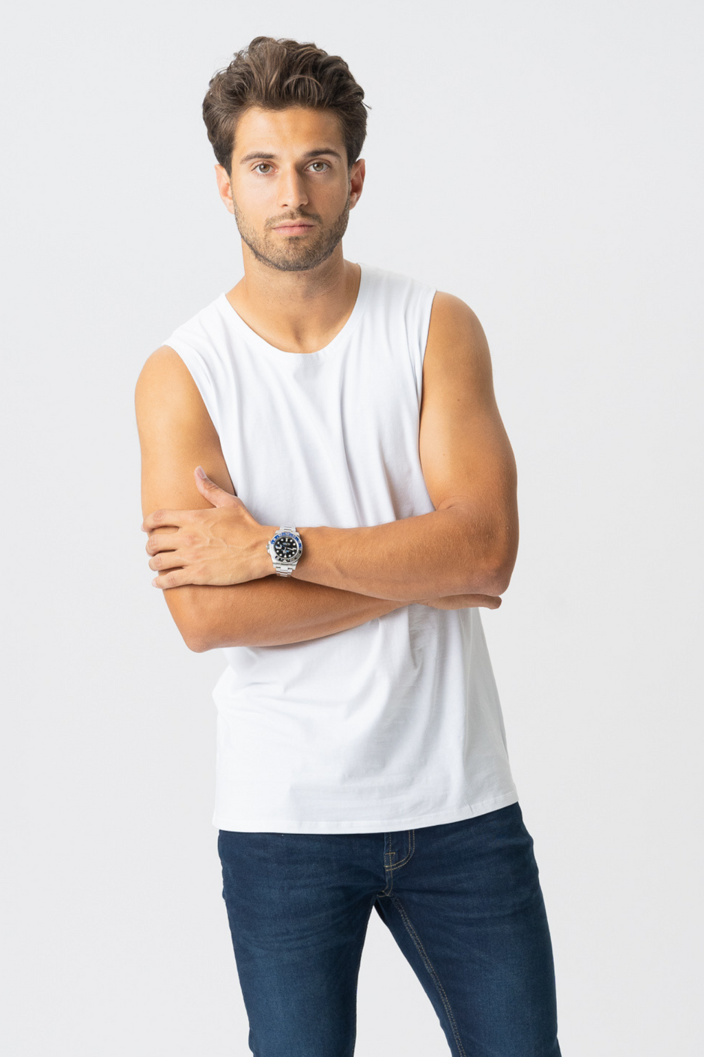 Sleeveless Tee - Hvid