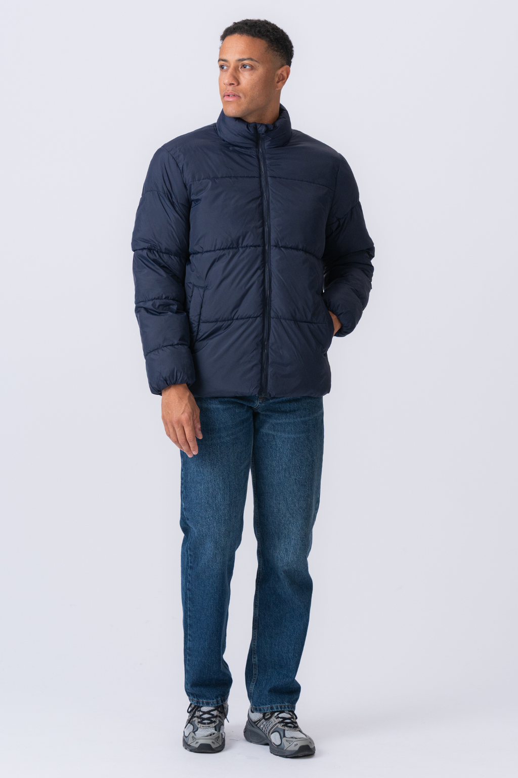 Puffer Jakke - Navy