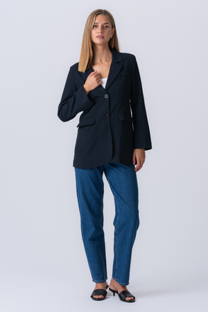 Claire Oversized Blazer - Navy