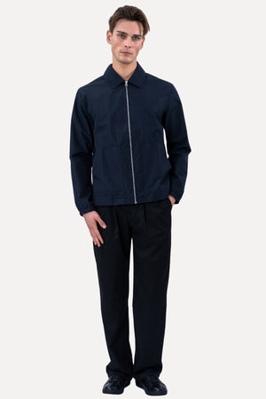 Short Zip Jacket - Navy