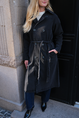 Denim Trenchcoat - Antracit