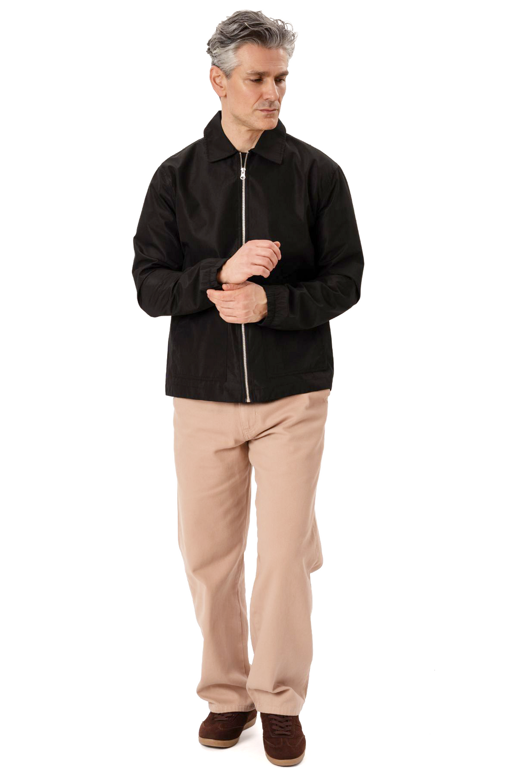 Milan Zipper Jacket - Sort