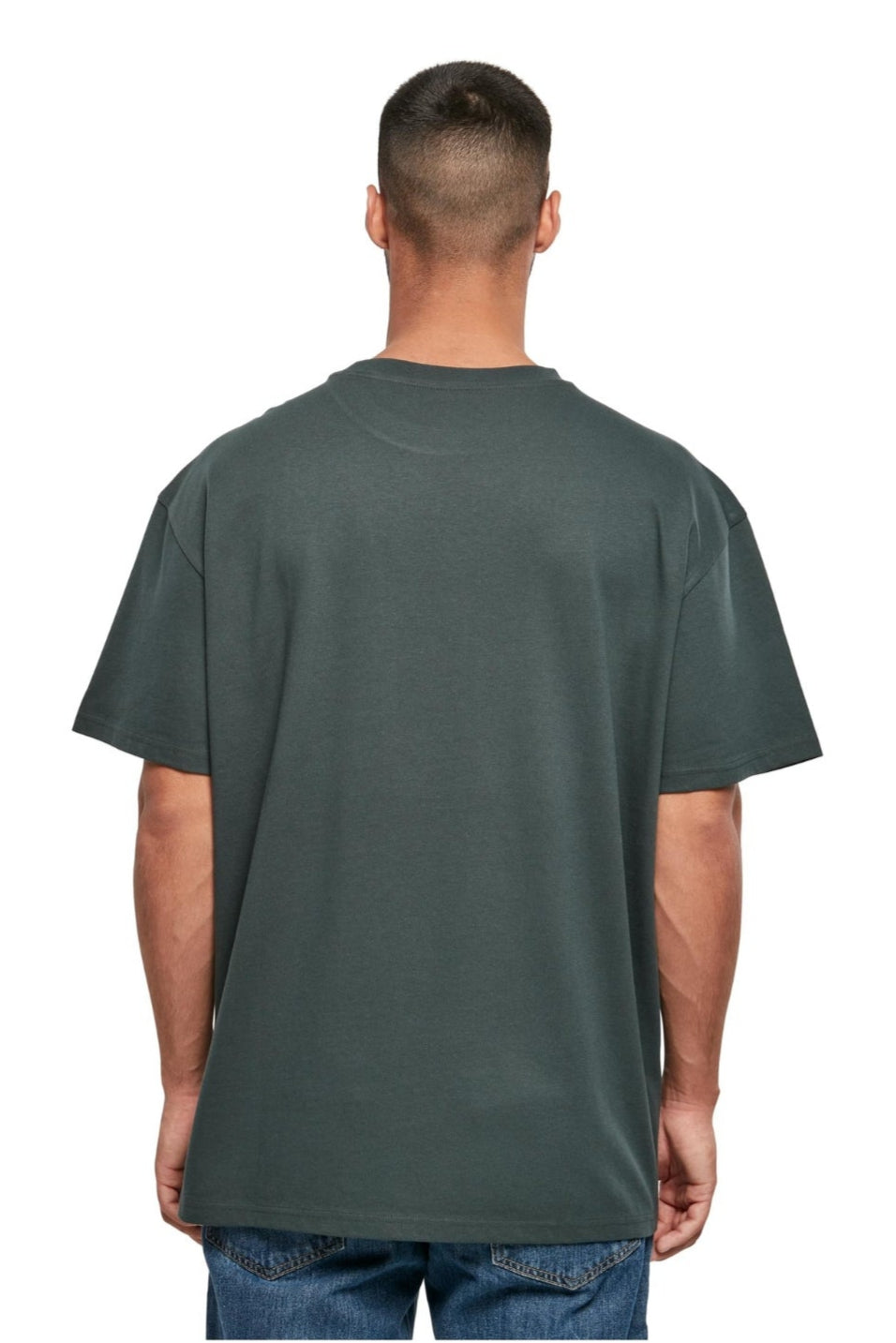 Heavy Oversized T-shirt - Flaskegrøn