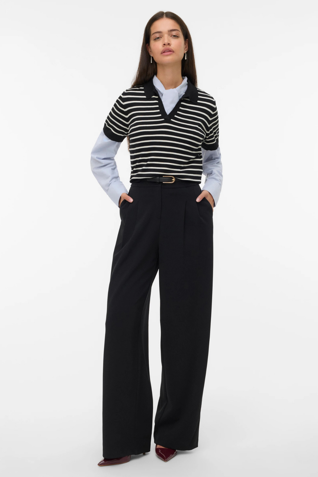 Silje Poloneck Pullover - Sort