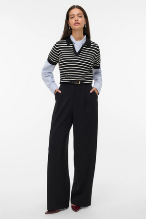 Silje Poloneck Pullover - Sort