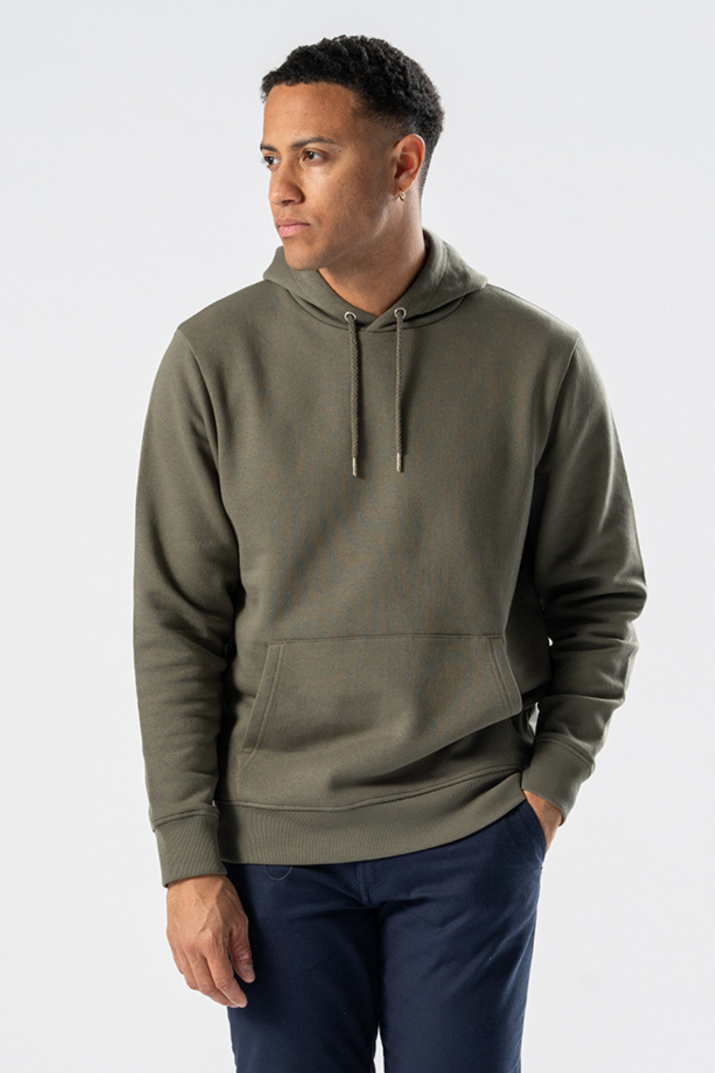 Sweatshirt Hoodie - Army Grøn