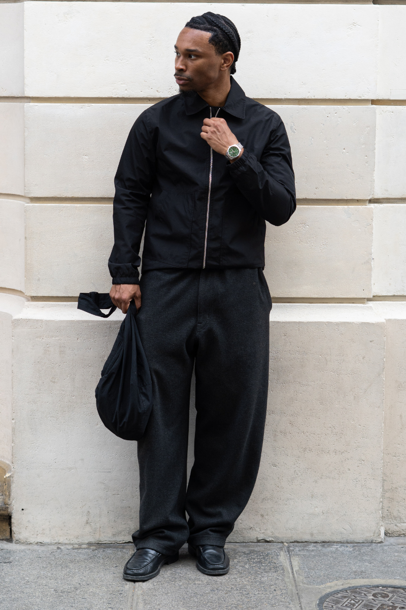 Short Zip Jacket - Sort