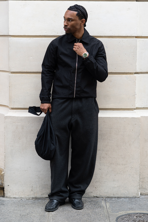Short Zip Jacket - Sort