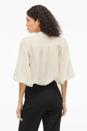 Top med Rhinestensknapper - Birch