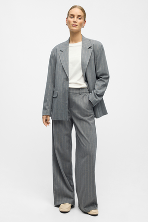 Lisa Blazer - Mellemgrå Melange