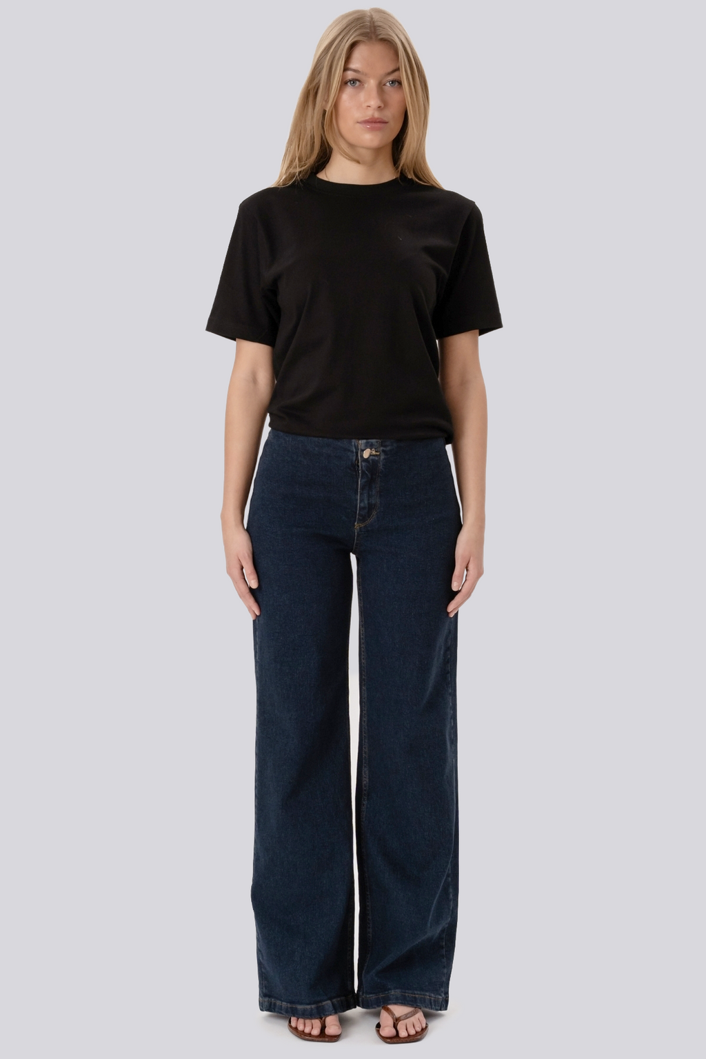 Miley Wide Jeans - Mørkeblå