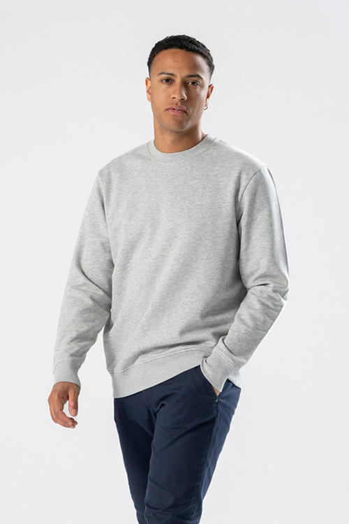 Sweatshirt Crewneck - Askegrå