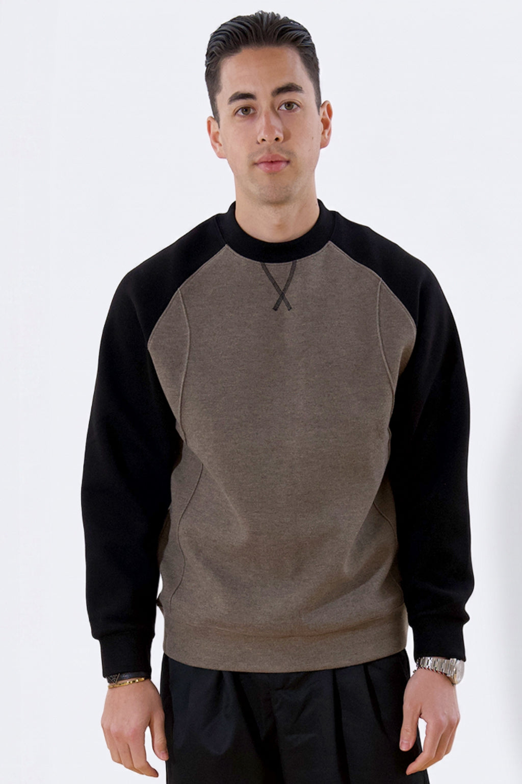 Raglan Sleeve Sweater - Støvet Grøn