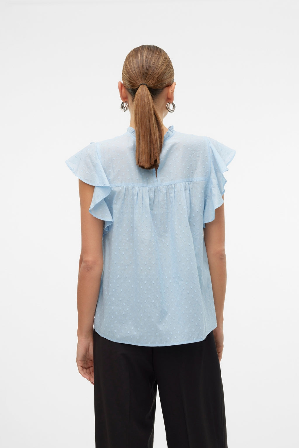 Trine Blonde Top - Cashmere Blue