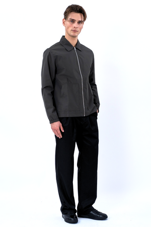 Short Zip Jacket - Grå