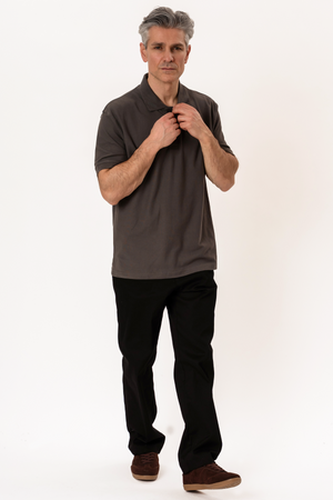 Basic Polo - Mørke Grå