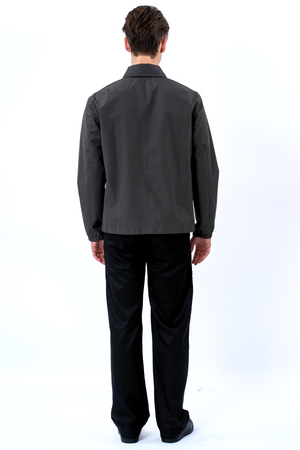 Short Zip Jacket - Grå