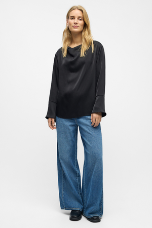 Chilli Waterfall Top - Sort