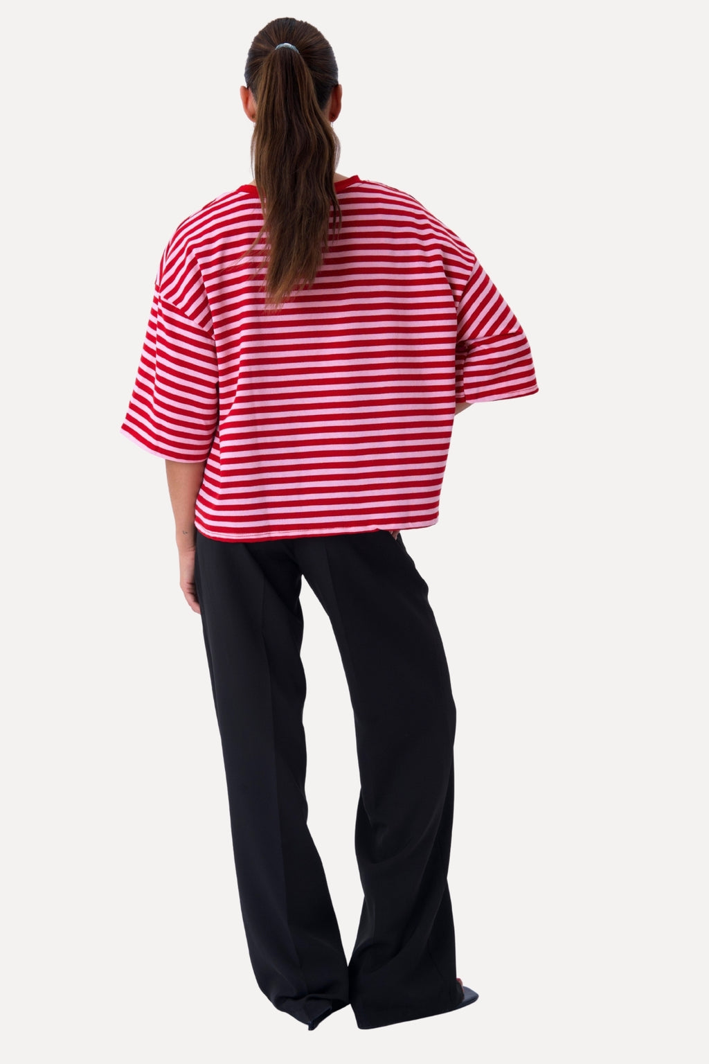 Zoe T-shirt - Rød/Lys Lyserød