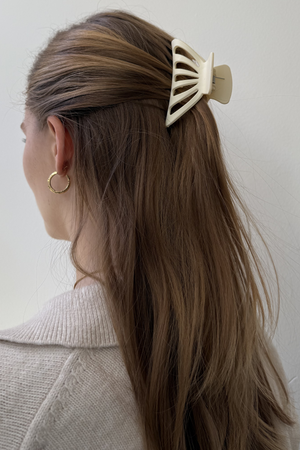 Hul Hårklemme - Elfenben
