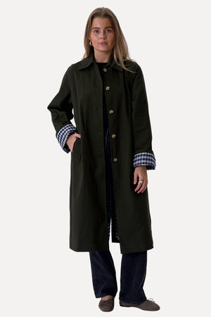 Livia Trenchcoat - Olivengrøn