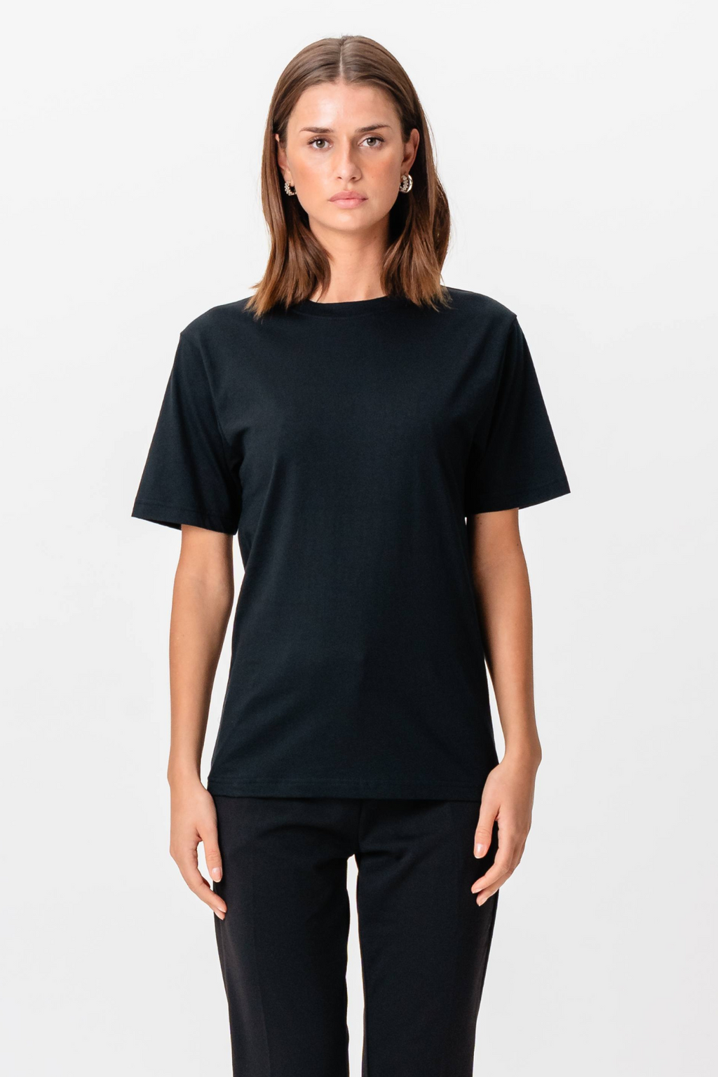 Oversized T-shirt - Sort (dame)