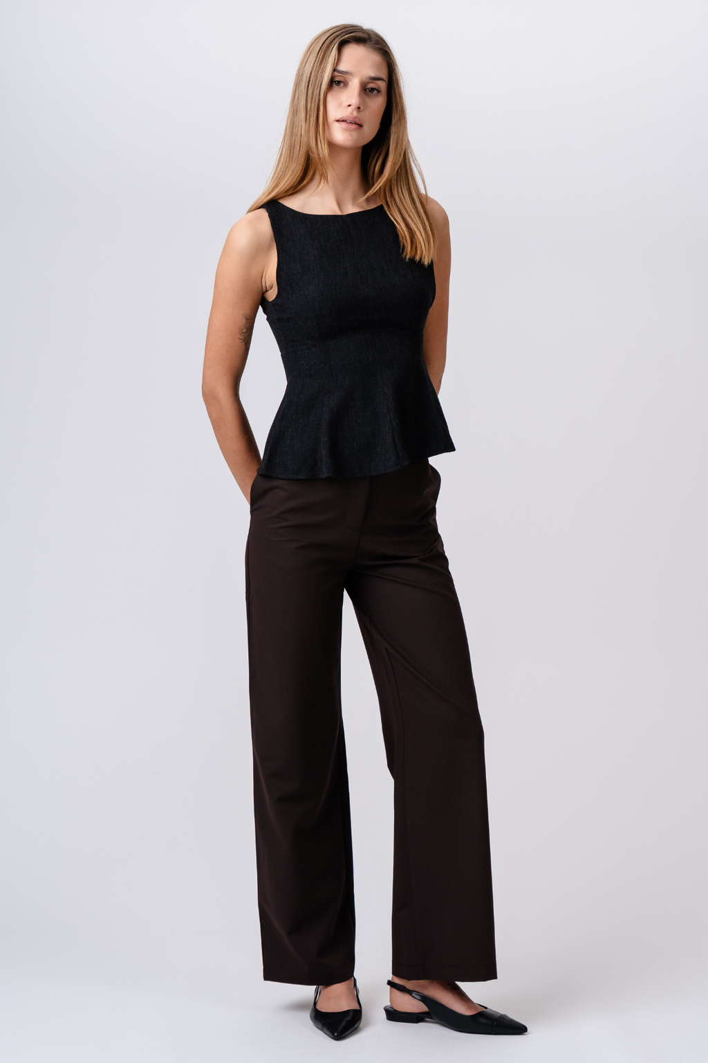 Rosalie Wide Pants - Brun