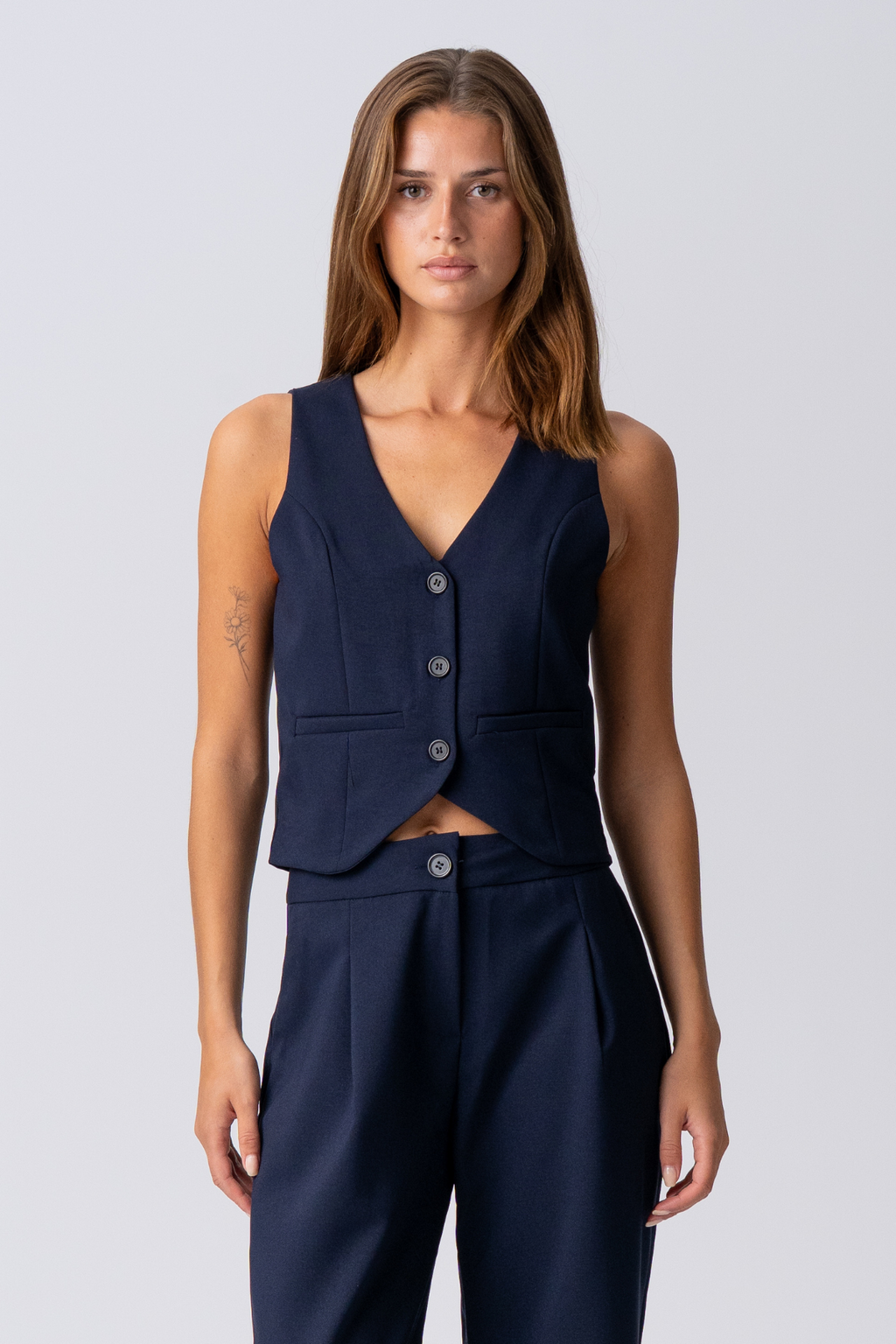 Natalie Vest og Bukser (Navy)