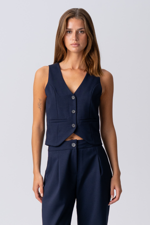 Natalie Vest og Bukser (Navy)