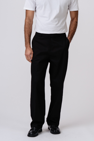 Straight Cotton Chino - Sort