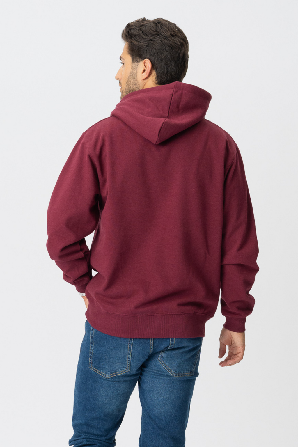 Basic Hoodie - Bordeaux Rød