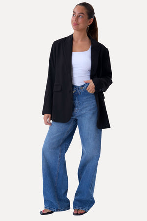 Klassisk fit Blazer - Sort